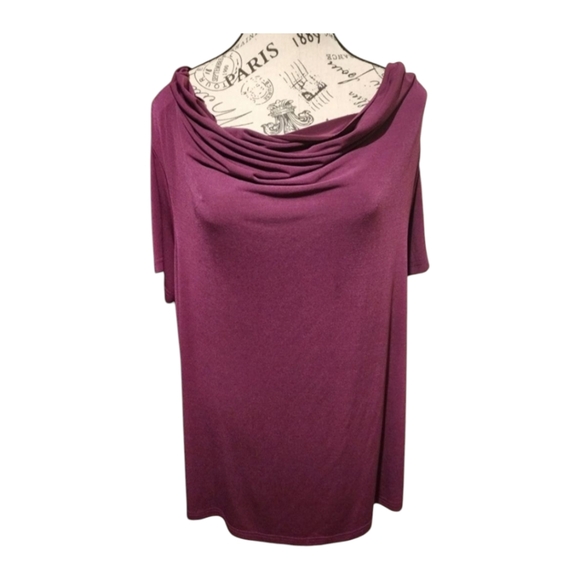 Ashro Tops - Ashro Plum Purple Blouse X-Large